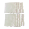 Batch of 10 solid white napkins