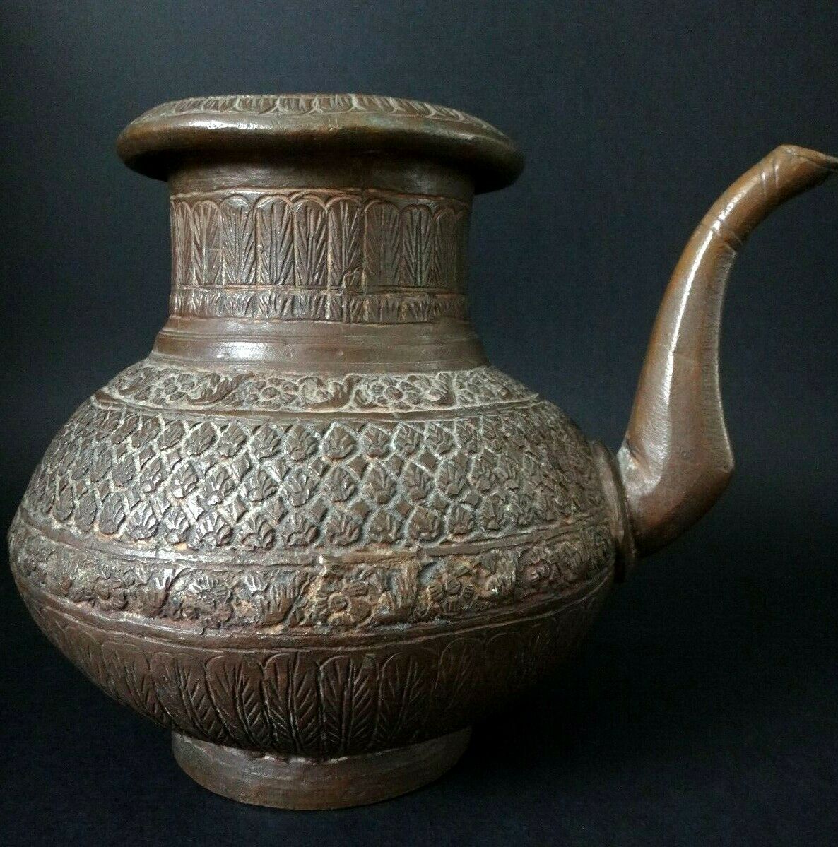 Former Mughal water pitcher in Eastern Indian bronze India XIX