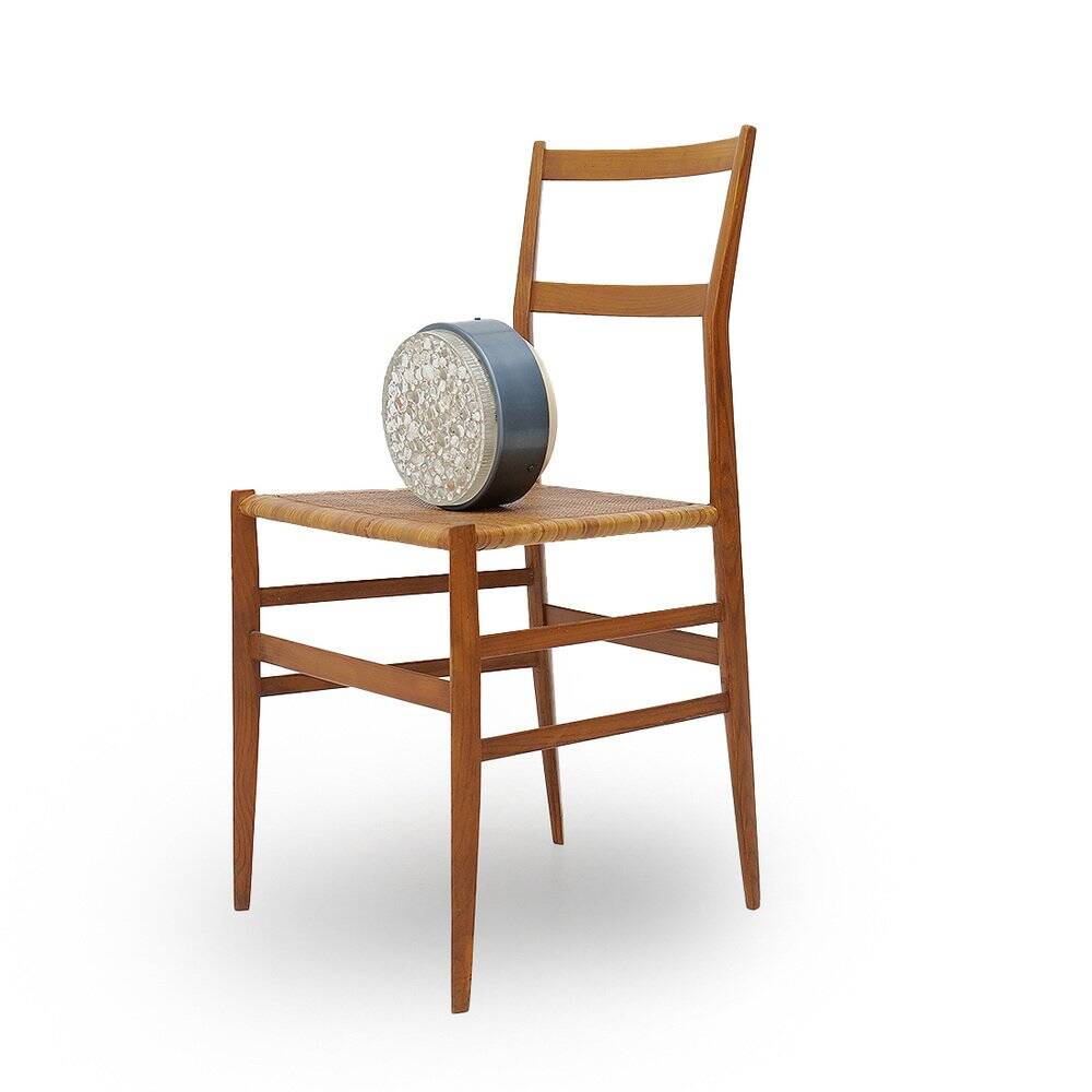 Ceiling light with glass diffuser by Stilnovo, 1960s