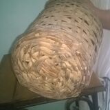 Transparent demijohn canister, in her 5L wicker