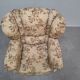 1930s Art Deco Czech Floral Upholstered Wingback Armchair