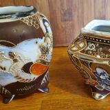 Two Satsuma vases