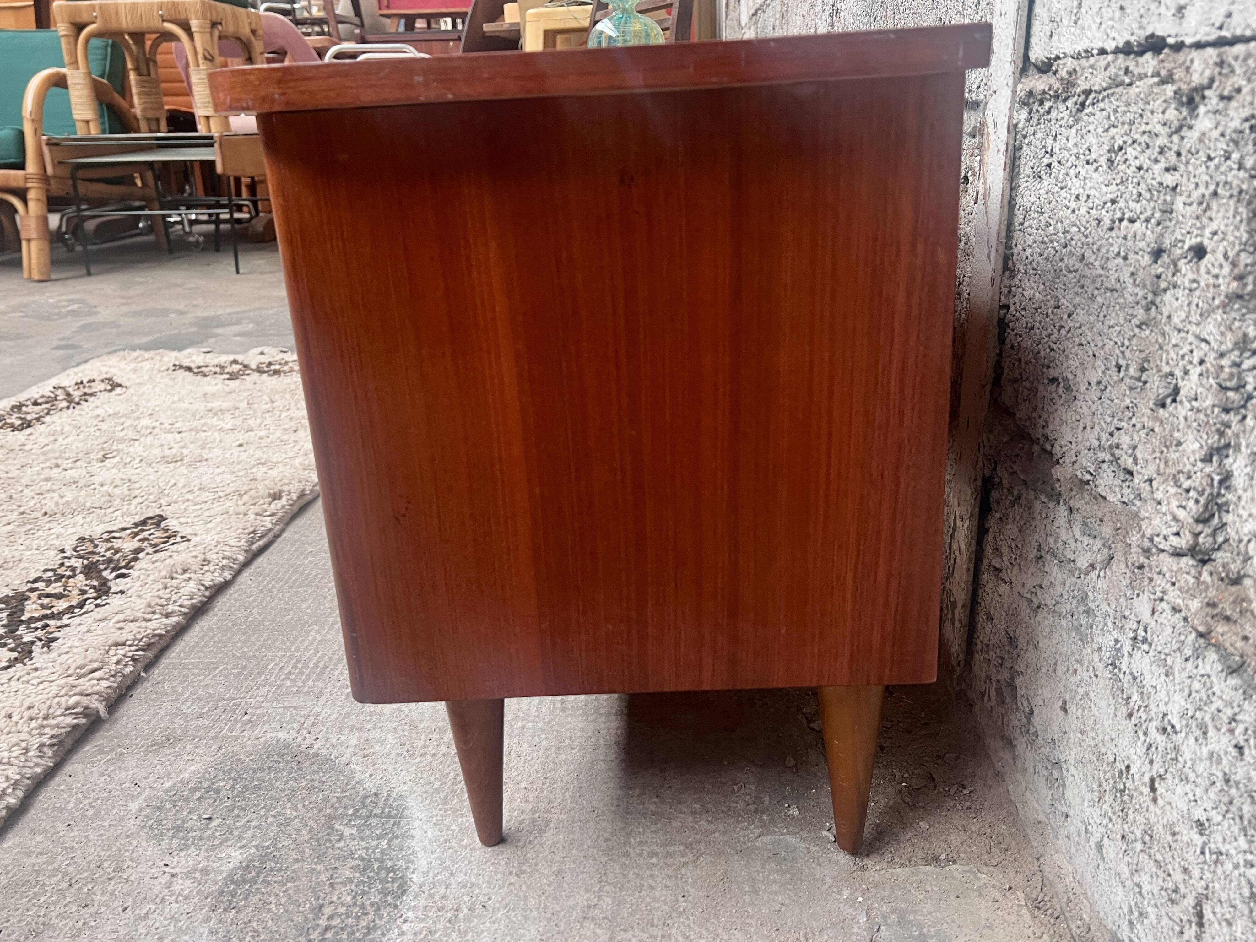 Pair of bedside tables, end of vintage sofa, old 1950