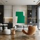 Contemporary art on canvas "verdant stillness" by Bodasca