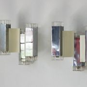 Cubic Wall Lamps by Gaetano Sciolari for Sciolari Illuminazione, Italy, 197