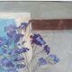Pierre Marie Rudelle. Blue still life. Oil on cardboard.