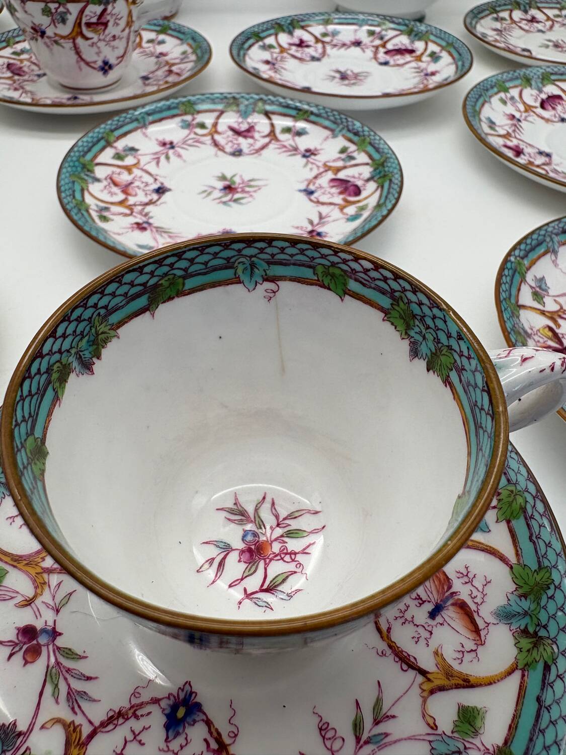 Service à café, Sarreguemines, Minton, 19ème