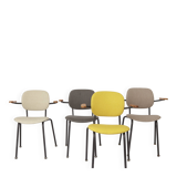 Set of 4 Vintage Armchairs 1950s Germany, Mid Century Modern Dining Chairs