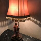 Chinese-inspired porcelain lamp