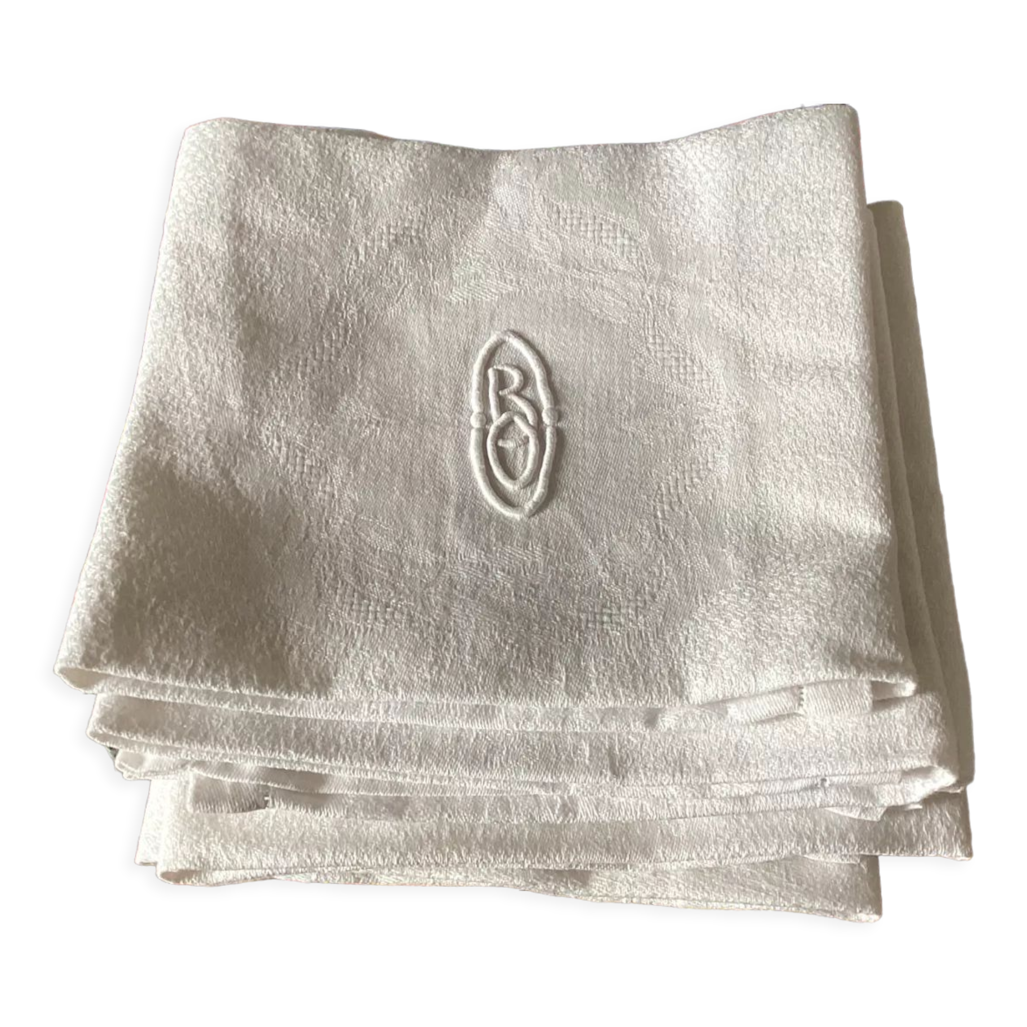 Cotton napkins with monogram