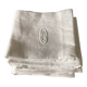 Serviettes de table en coton avec monogramme