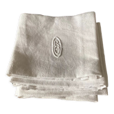 Serviettes de table en coton avec monogramme
