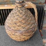 Dame-Jeanne braided wicker