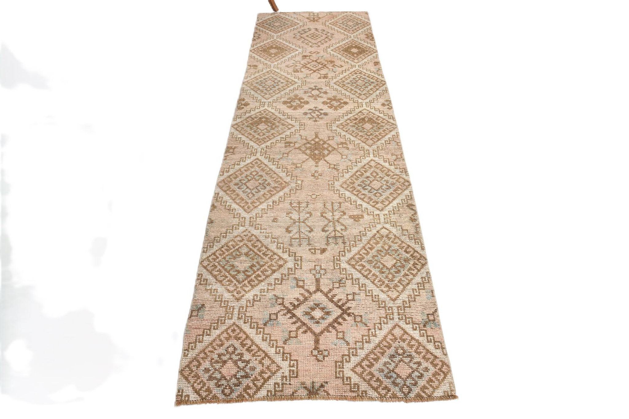 Tapis de couloir persan classique marron crème 3x9, 87x283 cm
