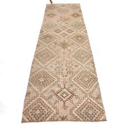 Tapis de couloir persan classique marron crème 3x9, 87x283 cm