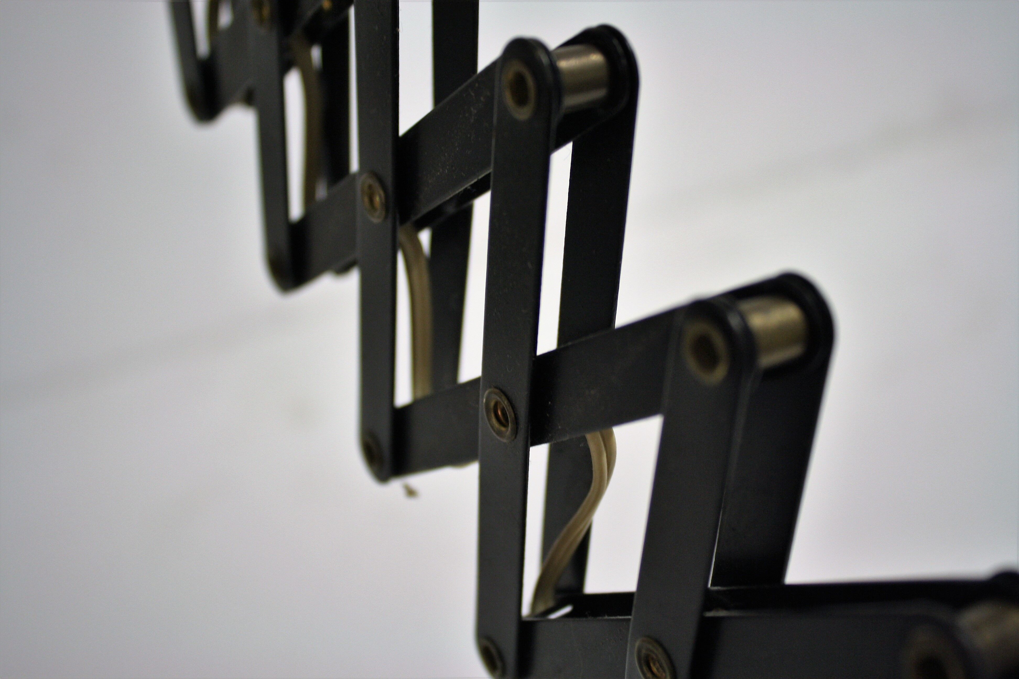 Vintage dutch scissor lamp, 1950s