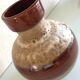 Fat Lava brown and beige ball vase 60/70