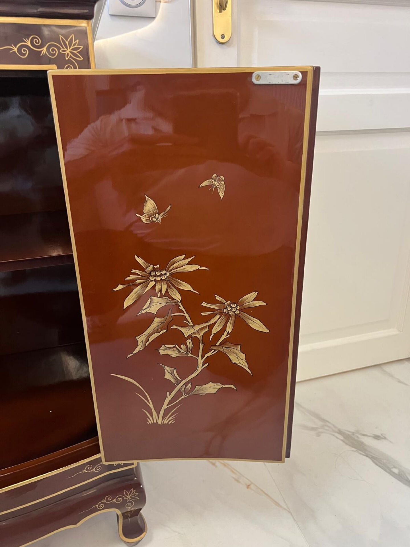 Lacquered Asian chest of drawers