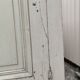 Patinated Parisian wardrobe, 2 doors, 2 shelves