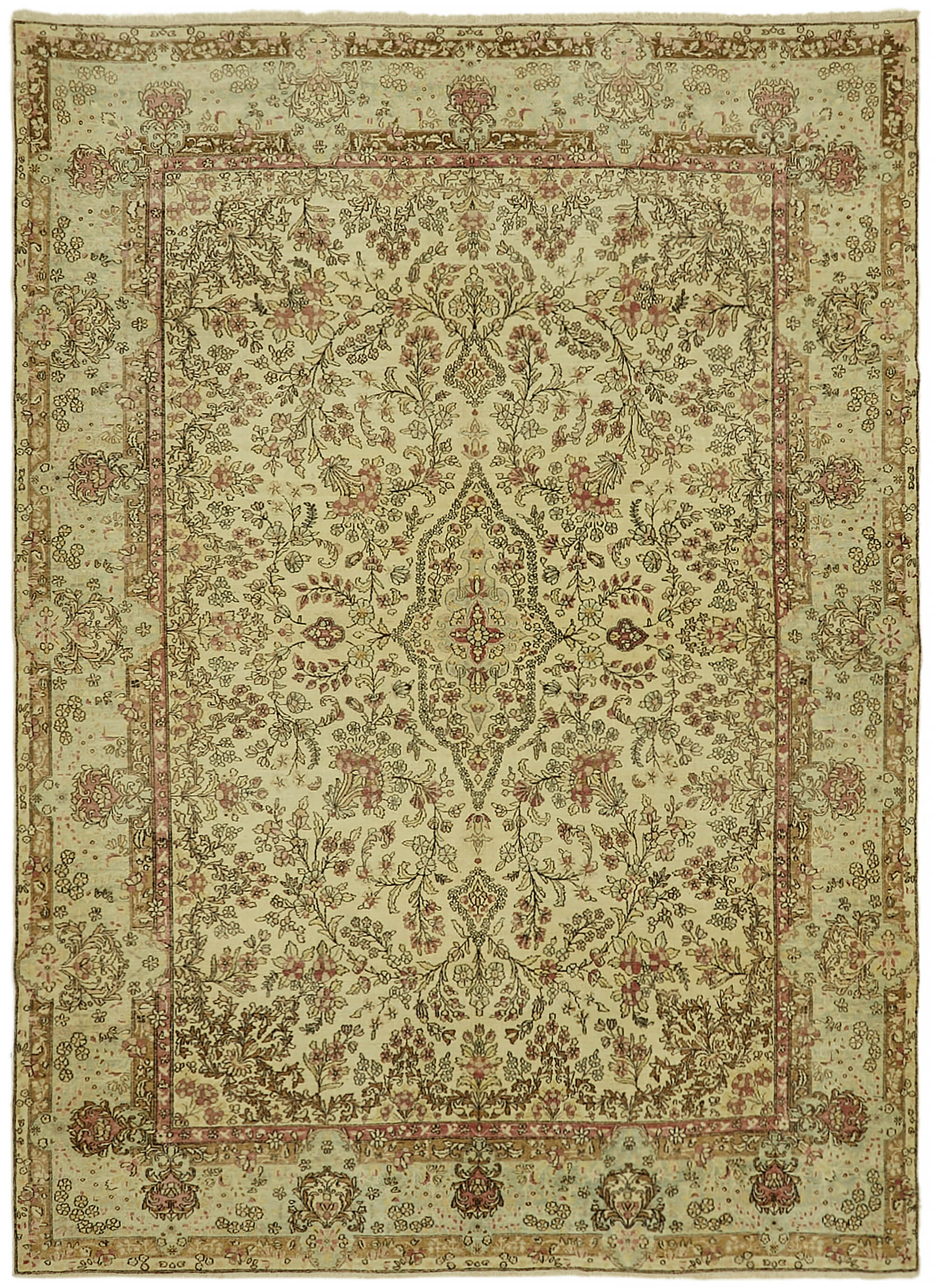 Handmade oriental rug 1980, 265 cm x 363 cm
