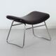 Vintage footstool by rudolf wolf & j.h. rohe for rohe noordwolde, 1960s | black skai