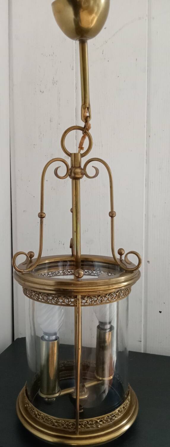 Brass chandelier / pendant
