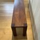 Handcrafted wooden bench