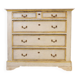 Antique Italian chest of drawers with marble top