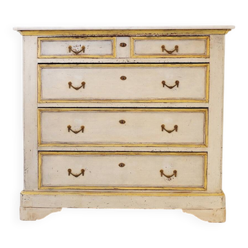 Antique Italian commode with a marble top.