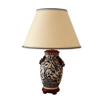 Blue porcelain lamp from China