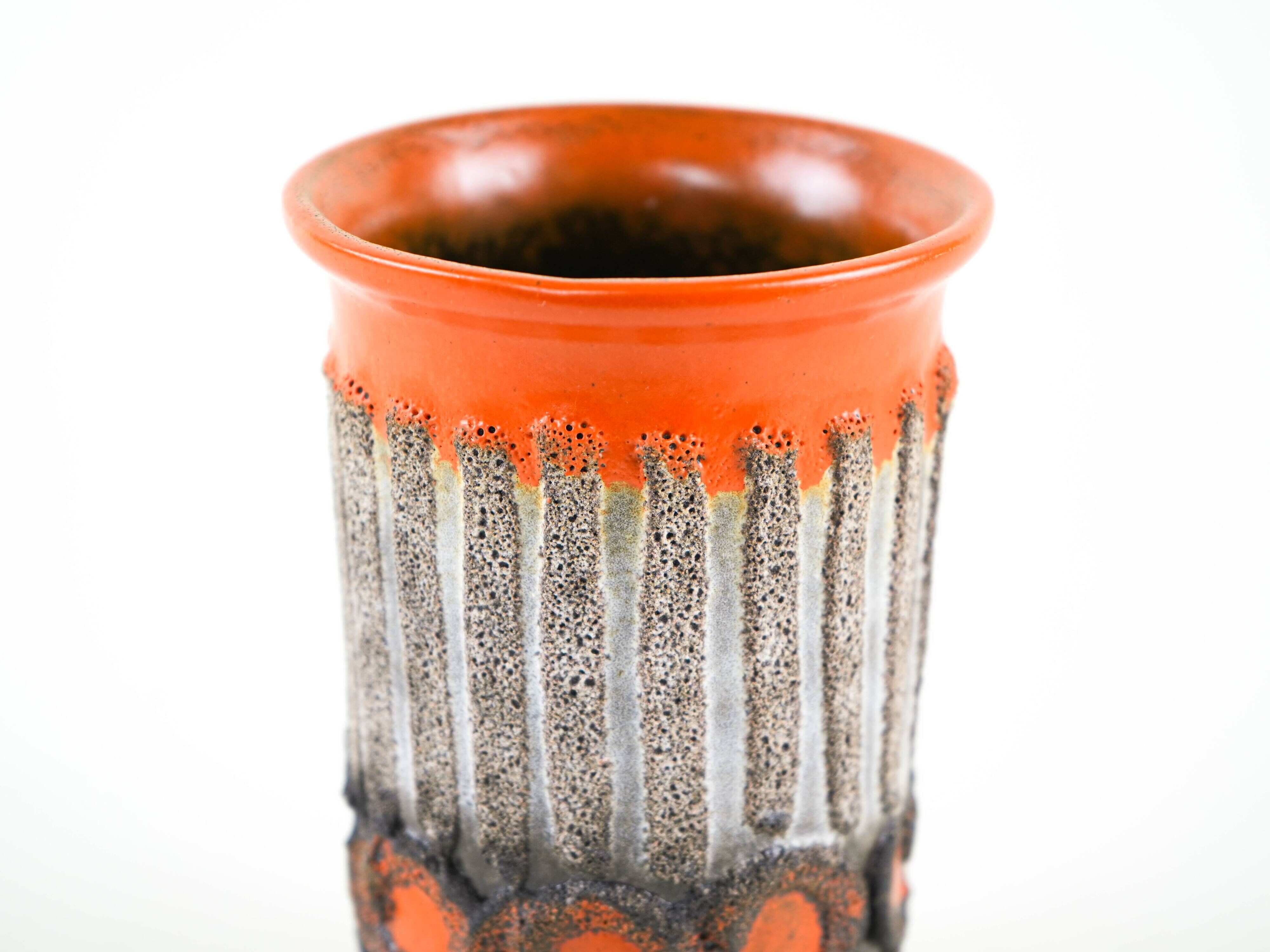 Ceramic vase, German design, 1960s, manufactured by Strehla