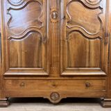 Transition period Louis XV - Louis XVI walnut wardrobe circa 1780