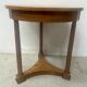 19th century round Empire-style cherrywood side table