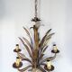 Lustre métal doré Hollywood Regency, Hans Kögl 1970's