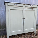 Buffet parisien vert vintage