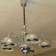 Chrome chandelier by gioffredo reggiani, 1970s