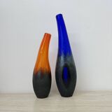 Set of 3 Monica Backstrom for Kosta boda Sweden Moonlanding vases