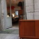Two-door teak storage unit from the 1960s