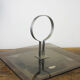 Smoked glass tray and chrome made in France