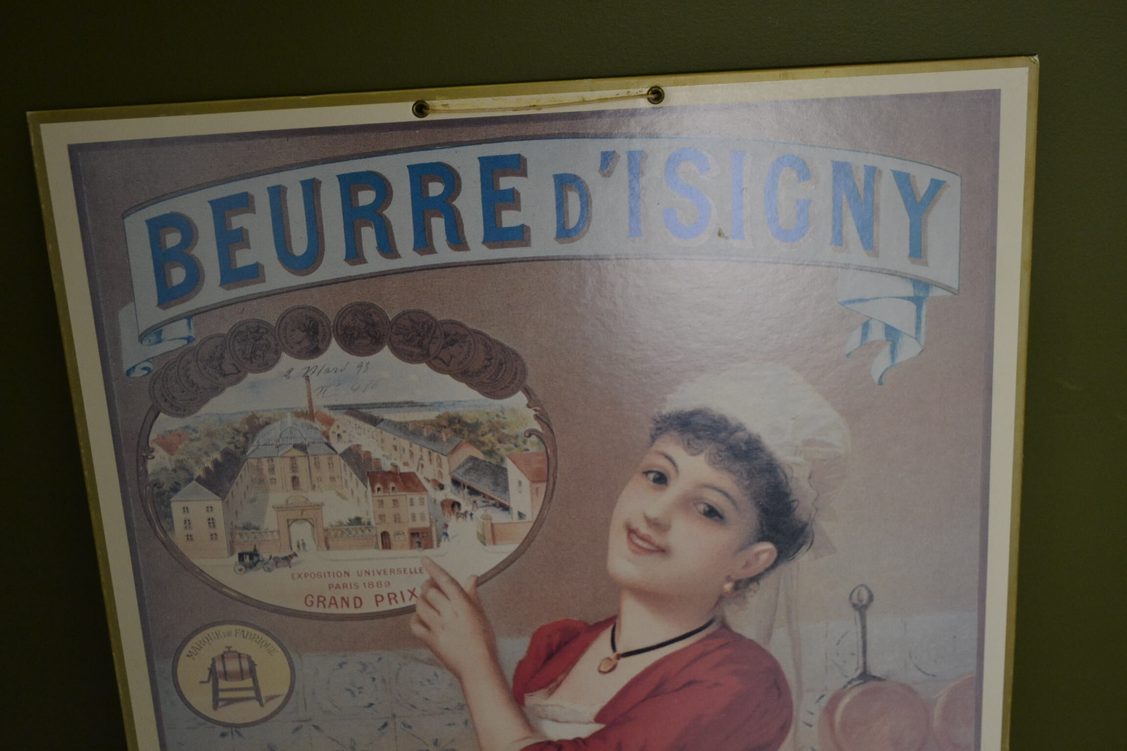 Advertising cardboard poster