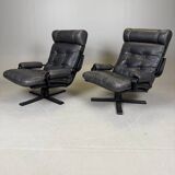 Vintage Pair of Spinning (Swivel) Armchairs — Second Half of the 20th