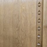 XL vintage mid-height wardrobe with brutalist accents