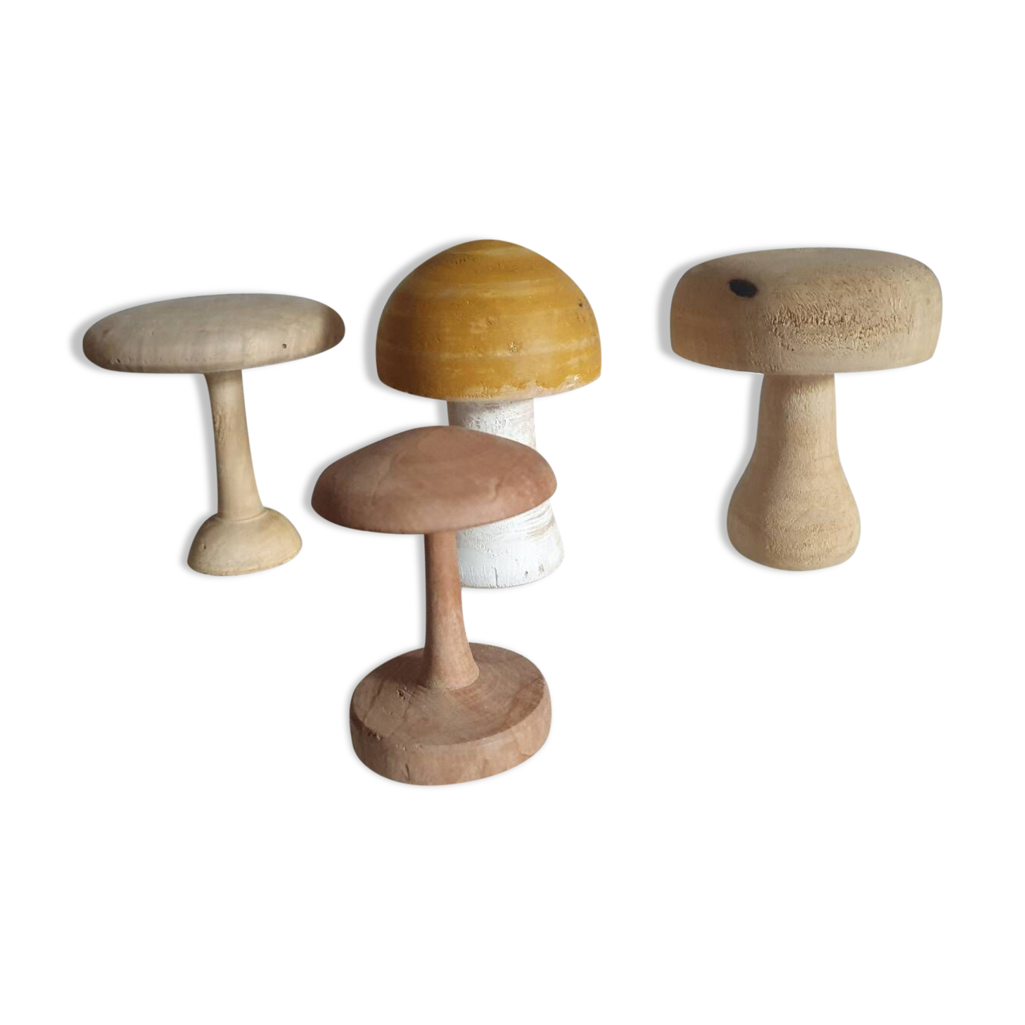 Sujurio Lot De 30 Champignons En Bois Brut – 6 Tailles Différentes – Pour Décoration, DIY, Peinture Et Projets Créatifs – Naturel Et Écologique