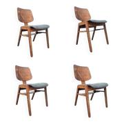 Rare mid-century dining chair in the style of Eames, up to 8 available, 1960s