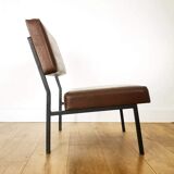 Driver of the 60s in brown skaï