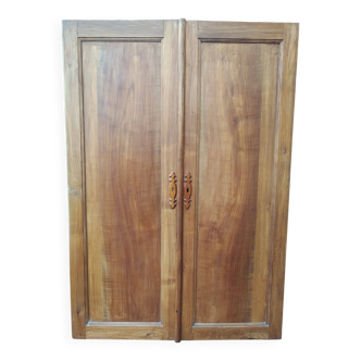 Pair of antique 19th century cabinet doors