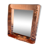 Miroir en verre rose d’Italie