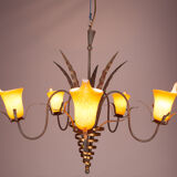 Italian Hollywood Regency Chandelier, 1970s