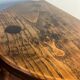 1950s turned wooden tripod stool