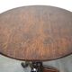 Round antique English oak tilt-top table with wonderful colors